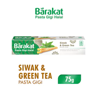 Barakat Pasta Gigi Siwak & Greentea Tube 75 gr