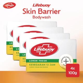 Lifebuoy Sabun Batang Antiseptik Lemon Fresh 4X100G