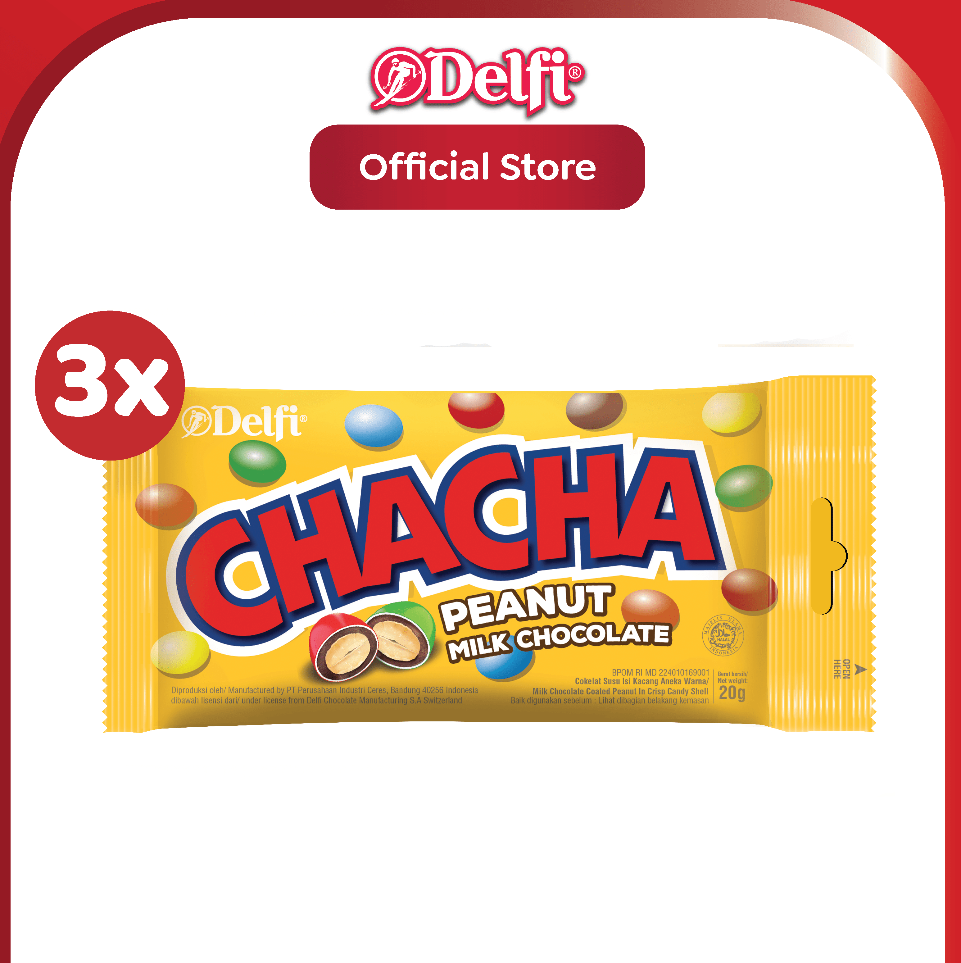 Jual [BUY 2 GET 1] Chacha Peanut 20 g | Shopee Indonesia