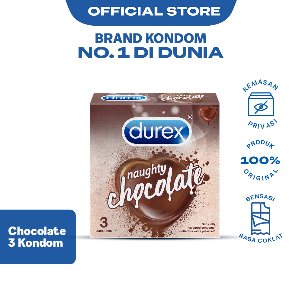Jual Durex Chocolate Kondom Gerigi Kondom Pria Rasa Cokelat Bergerigi ...