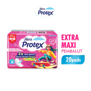 Hers Protex Softcare Pembalut Wanita Maxi Bag Isi 20 Pcs