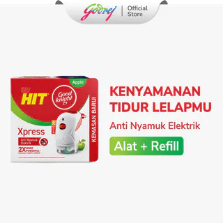 Hit Good Knight Xpress Set - Obat Nyamuk Elektrik - Bunuh Nyamuk Penyebab Demam Berdarah (DBD)