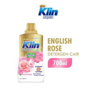 Soklin Deterjen Cair 2in1 Softener English Rose Botol 700 ml