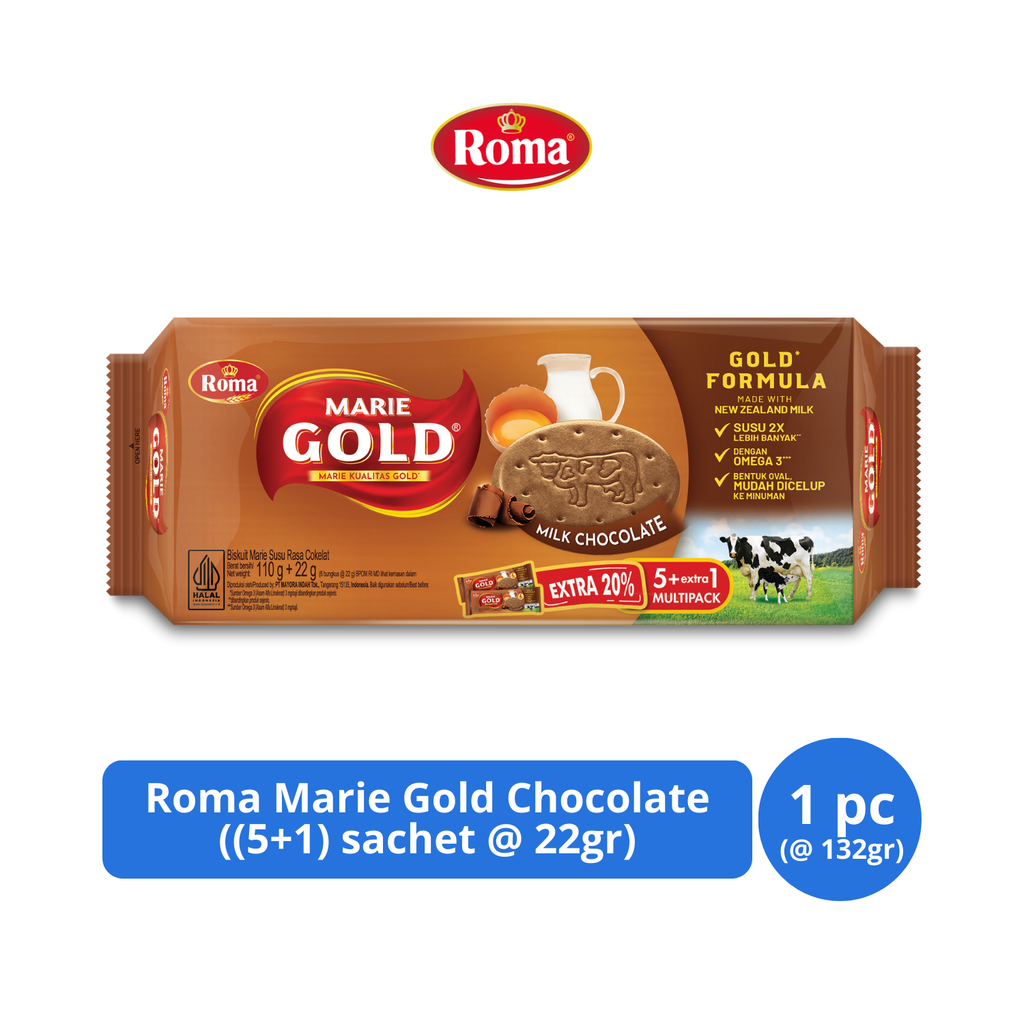 Jual Roma Marie Gold Chocolate 132gr | Shopee Indonesia