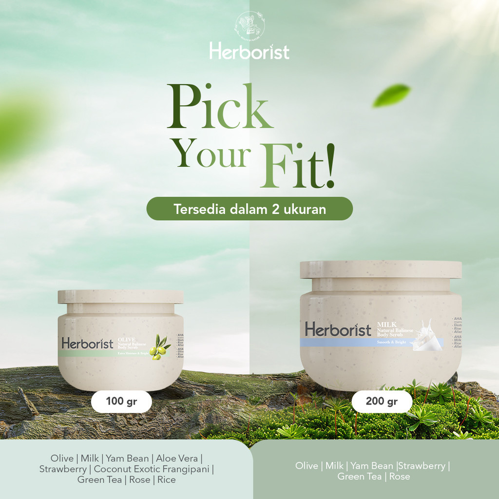 Jual Herborist Natural Balinese Body Scrub AHA-BHA-PHA 100gr/200gr ...