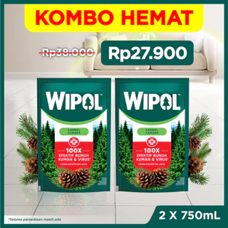 [BELI 2 LEBIH HEMAT] Wipol Karbol Lantai Cemara 2x750mL