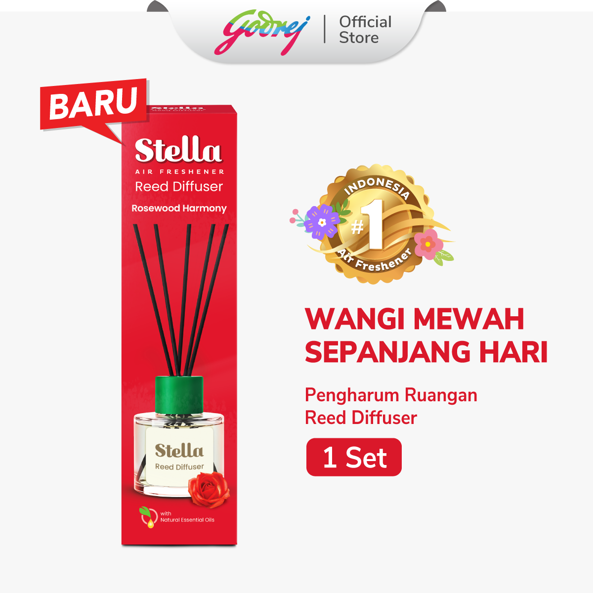 Jual Stella Reed Diffuser Set Rosewood Harmony 30 ml - Pengharum ...