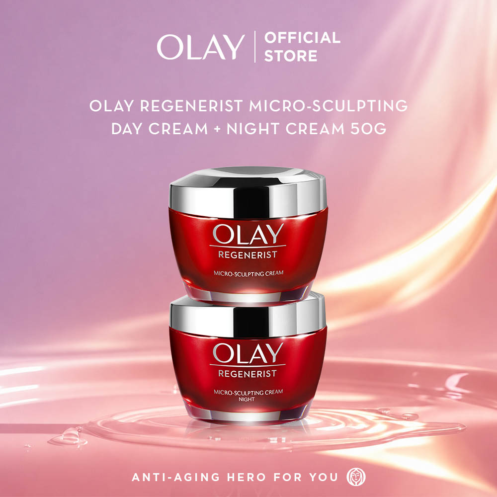 Olay Regenerist Micro-Sculpting Cream Niacinamide Antiaging - Paket Skincare 50Gr