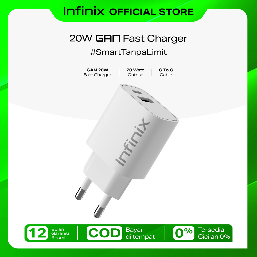 Jual Infinix Charger Kit XC20 - 20W Gan Charger - Type C to C - Charger ...