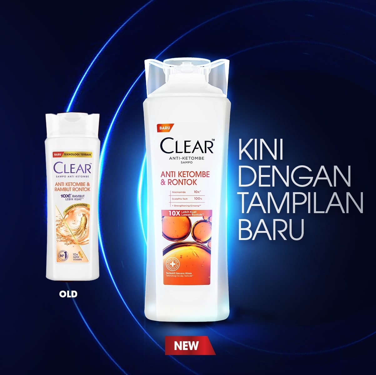 Jual CLEAR Shampoo Anti Ketombe & Rambut Rontok, diperkaya dengan ...
