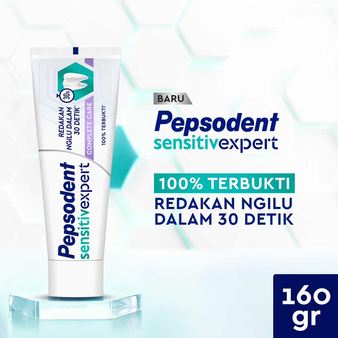Jual Pepsodent Toothpaste Pasta Gigi Sensitive Ngilu Complete Care 160G ...