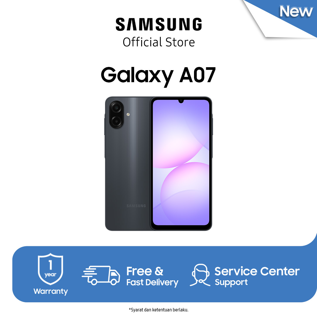 Jual [Special Promo] Samsung Galaxy A07 4/64GB - Black | Shopee Indonesia