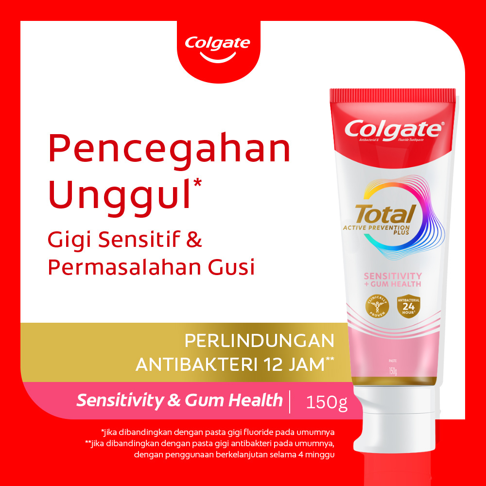 Jual Colgate Total Pasta Gigi Sensitif Sensitivity & Gum 150gr | Shopee ...