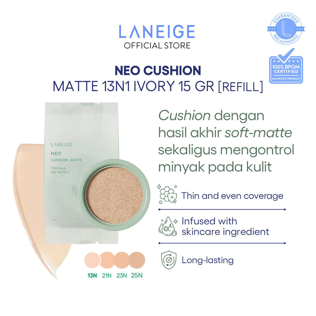Jual Laneige (Refill) NEO Cushion Matte 13N - 15g | Shopee Indonesia