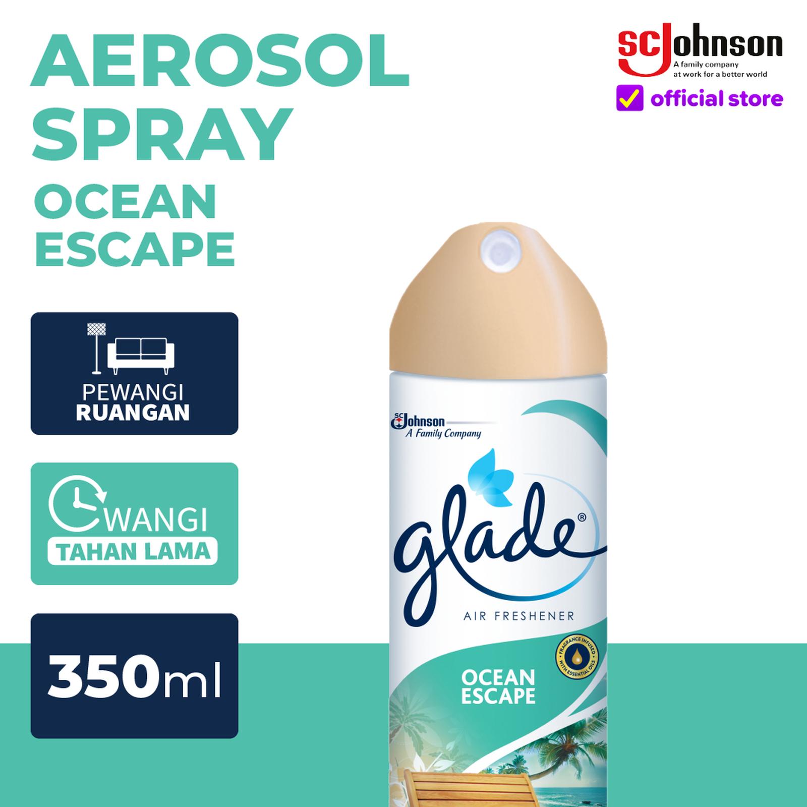 Jual Glade Spa Aerosol Air Freshener Ocean Escape 350 ml | Shopee Indonesia