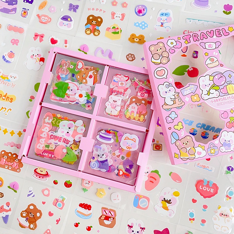 Jual 100pcs / Pak Stiker Kertas Lucu Untuk DIY Scrapbook / Album Foto ...