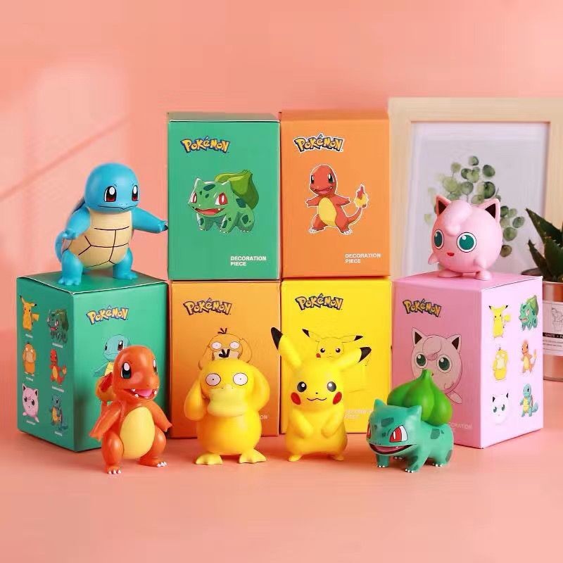 Jual Pet Elf Hand-Made Cute Cartoon Blind Box Pikachu Jie Ni Turtle ...