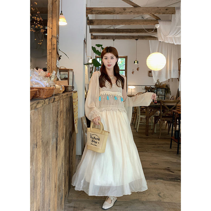 Jual Desain Rumbai Retro, Baju Rok Overshirt Pelindung Matahari Lengan ...