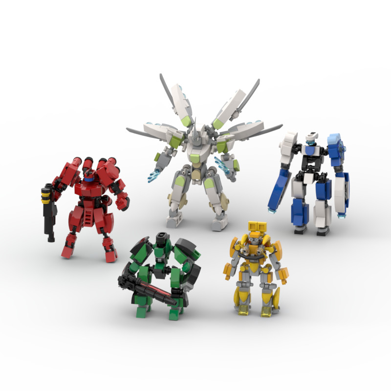 Jual Small Exoskeleton Mech SeriesMOCBuilding Block Model Ornaments ...
