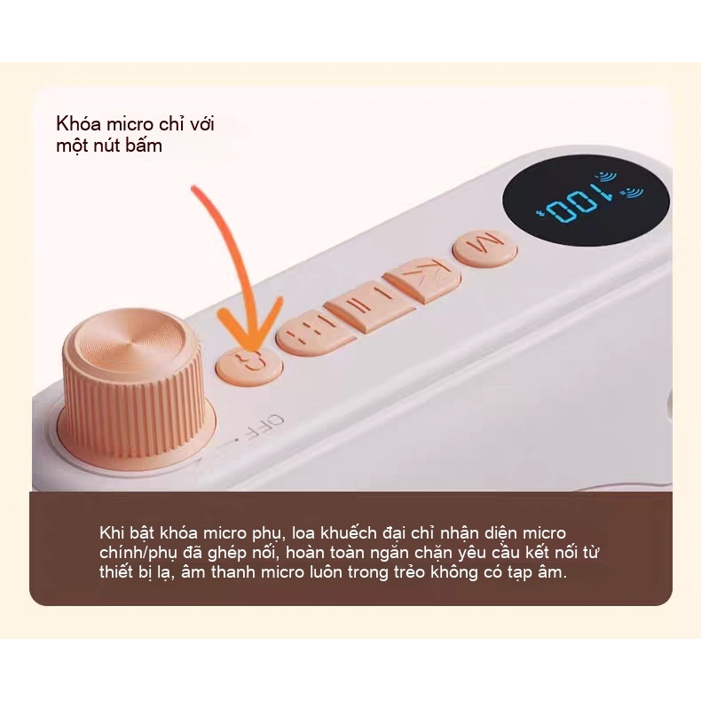 Loa Trợ Giảng Không Dây X1, 2 Micro Cài Áo Nam Châm, Pin 16H Chống Hú Cho Giáo Viên (BH 6T) mở thumbnail 6
