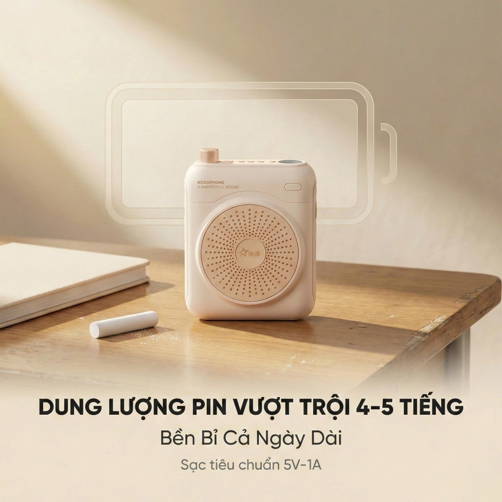 Loa Trợ Giảng Không Dây X1, 2 Micro Cài Áo Nam Châm, Pin 16H Chống Hú Cho Giáo Viên (BH 6T) mở thumbnail 2