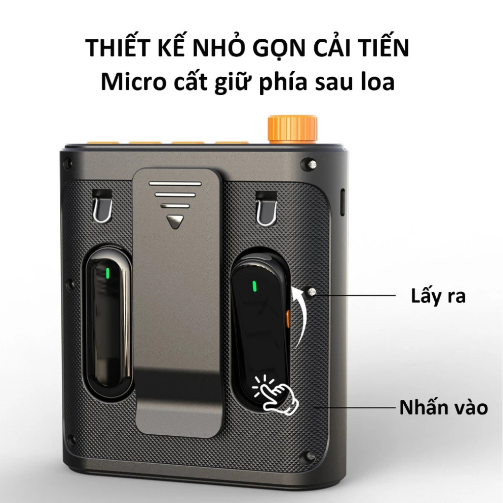Máy trợ giảng không dây TAALO KY500 Bluetooth 5.4, 2 micro cài áo 9g siêu nhẹ chống hú rít thumbnail 3