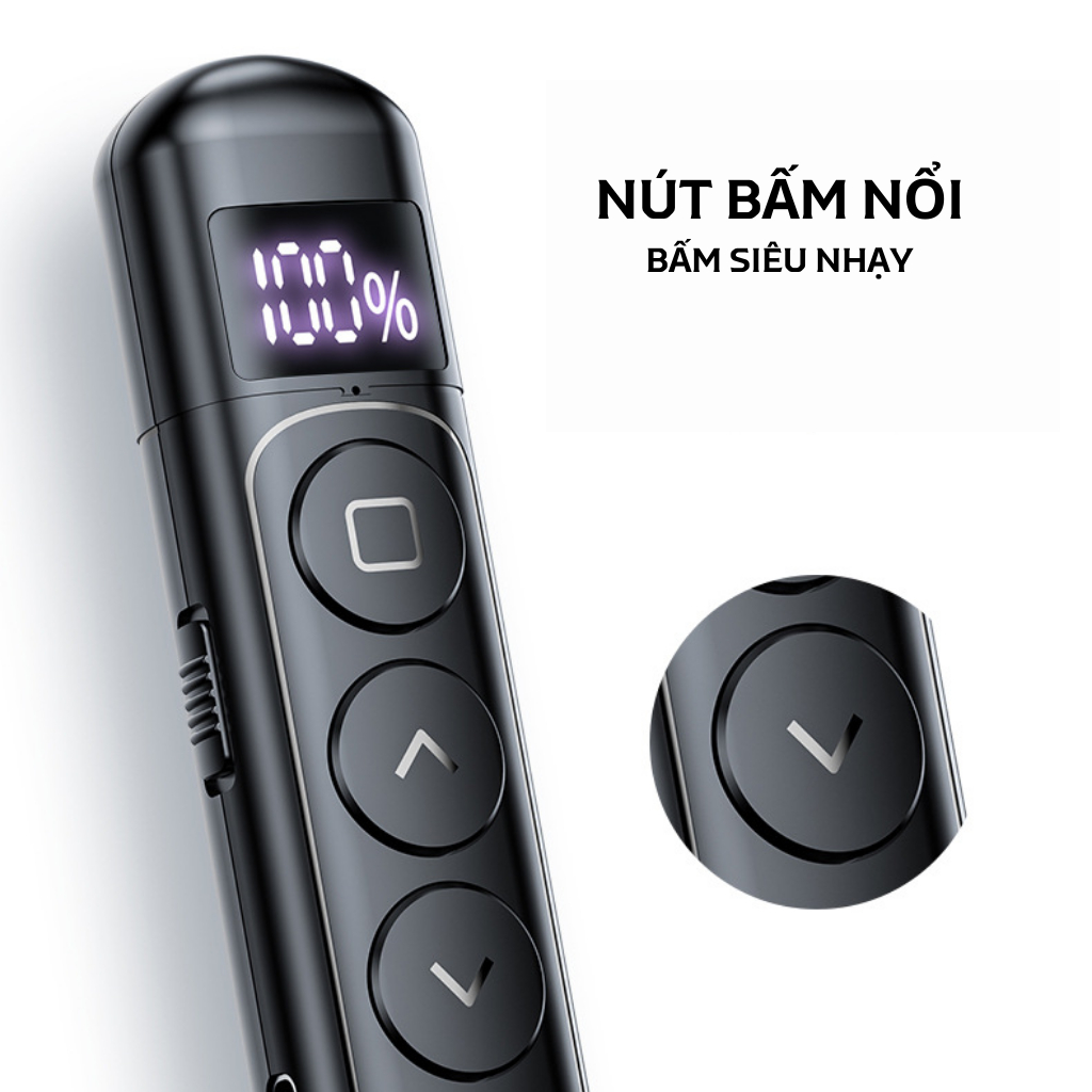 Bút trình chiếu S7 – Laser đỏ – Điều khiển từ xa – Pin sạc Type-C – Dùng cho thuyết trình thumbnail 5
