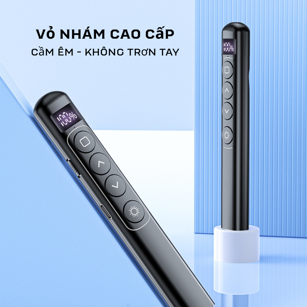 Bút trình chiếu S7 – Laser đỏ – Điều khiển từ xa – Pin sạc Type-C – Dùng cho thuyết trình thumbnail 8