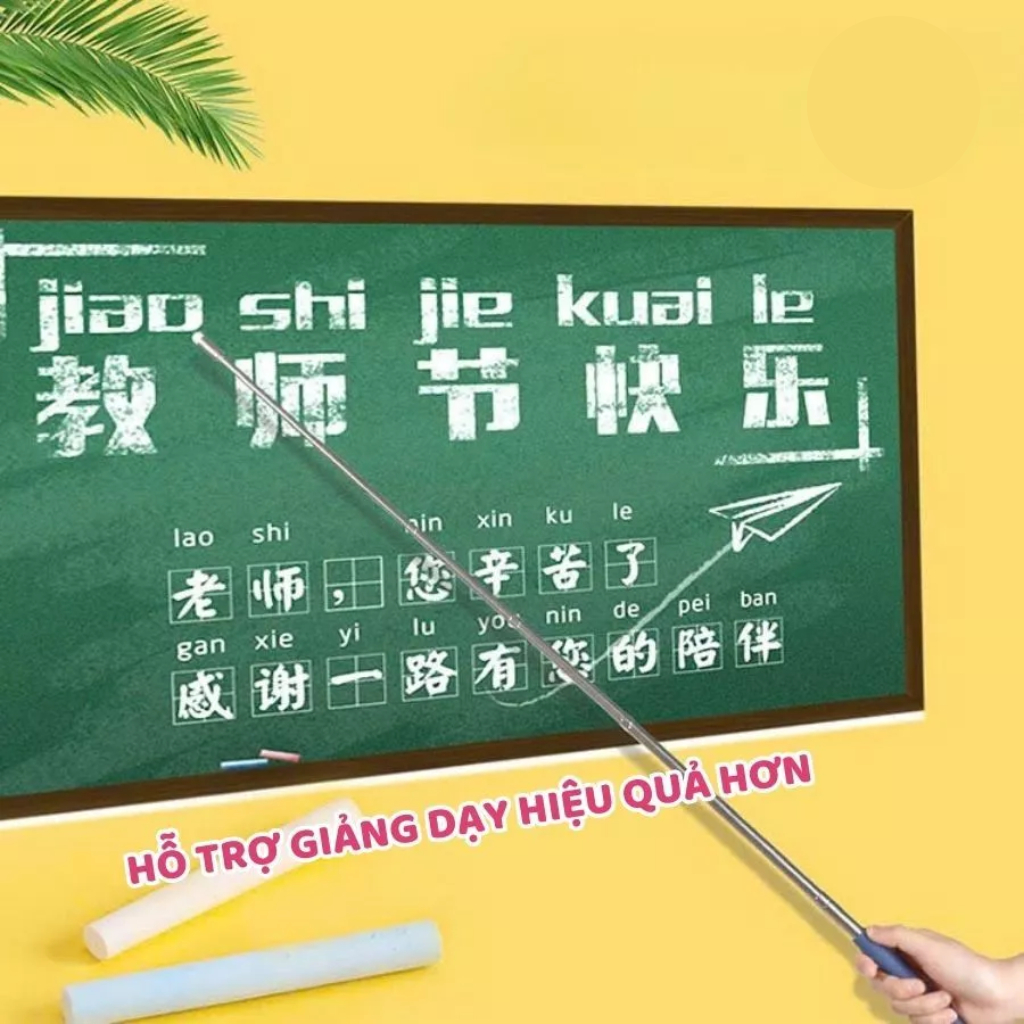 Que chỉ bảng đầu cảm ứng Inox 100 - Gậy chỉ bảng giáo viên, dụng cụ dạy học thumbnail 8