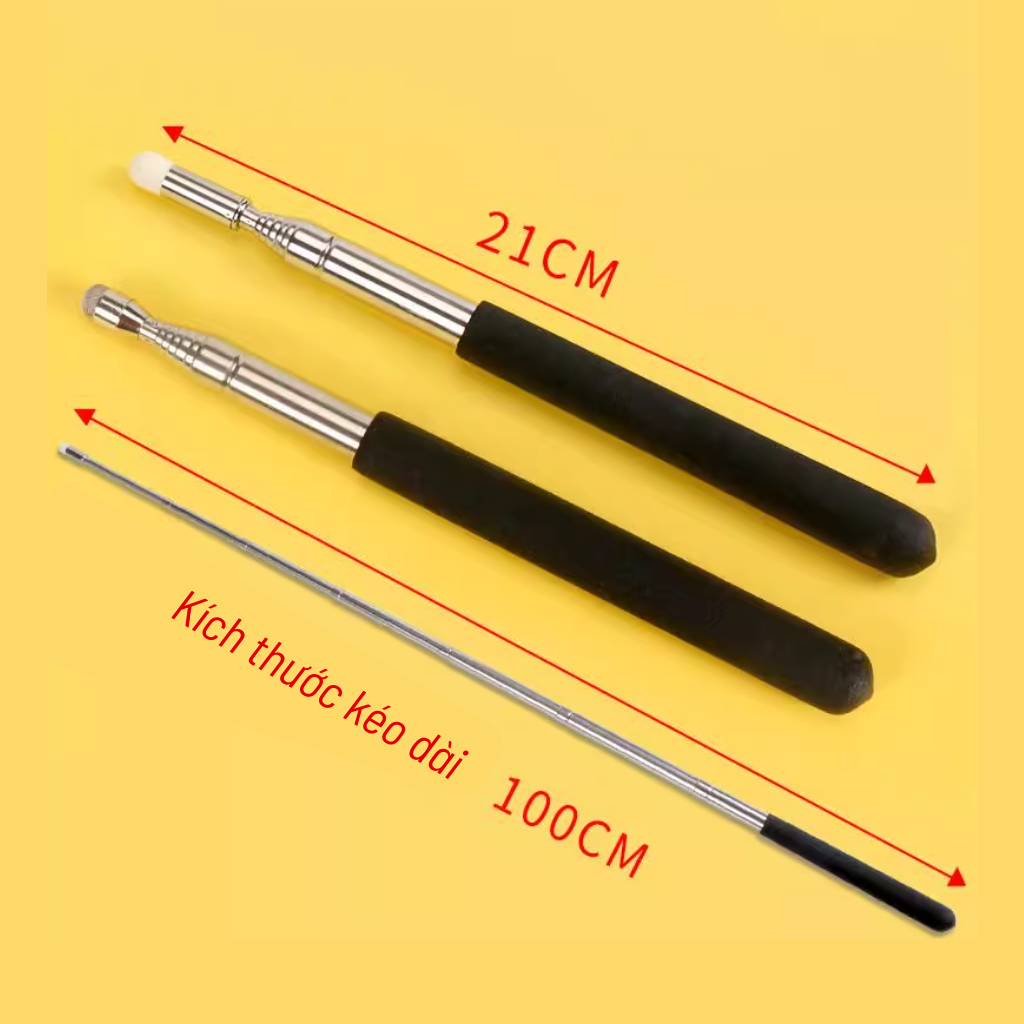 Que chỉ bảng đầu cảm ứng Inox 100 - Gậy chỉ bảng giáo viên, dụng cụ dạy học thumbnail 4
