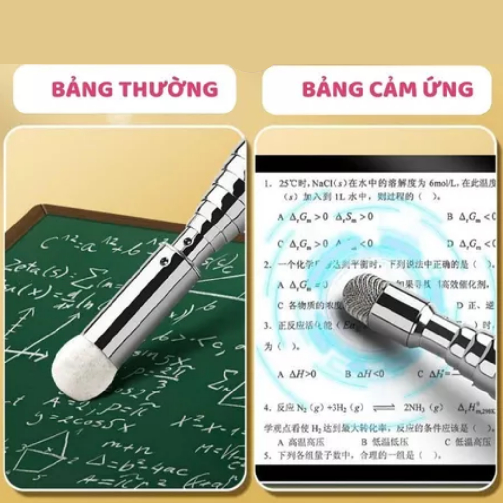 Que chỉ bảng đầu cảm ứng Inox 100 - Gậy chỉ bảng giáo viên, dụng cụ dạy học thumbnail 7