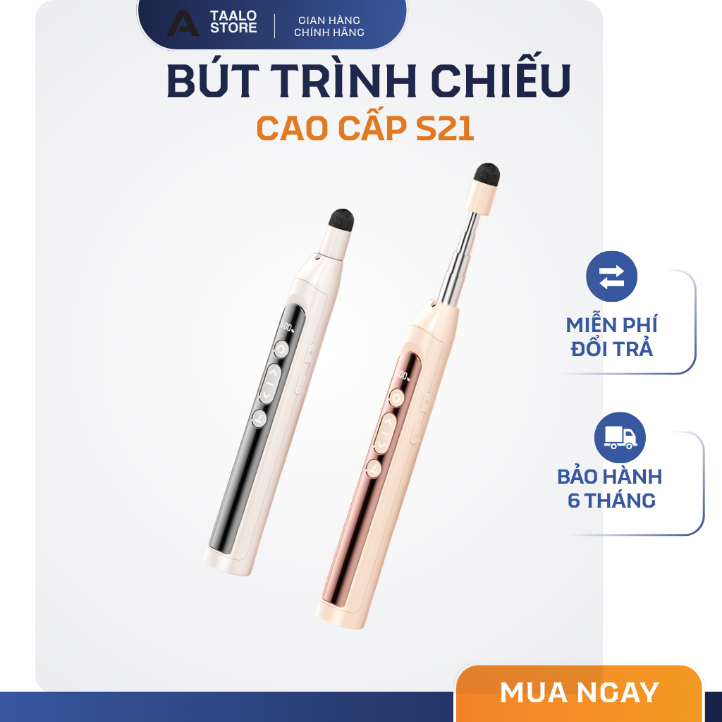Bút trình chiếu MOVSK S21 – Laser 3 mức, chỉ bảng thu gọn, sạc Type-C, điều chỉnh âm lượng thumbnail 2