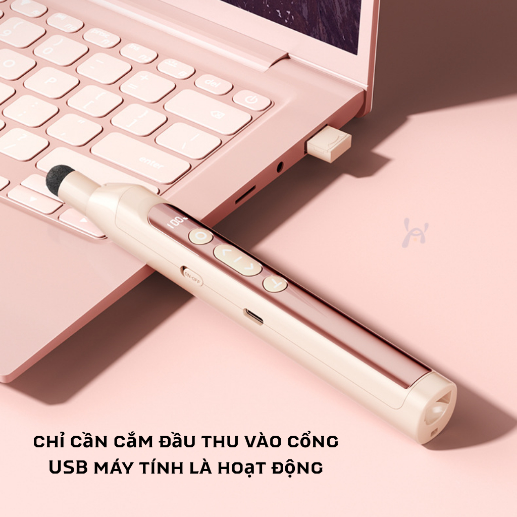 Bút trình chiếu MOVSK S21 – Laser 3 mức, chỉ bảng thu gọn, sạc Type-C, điều chỉnh âm lượng thumbnail 6