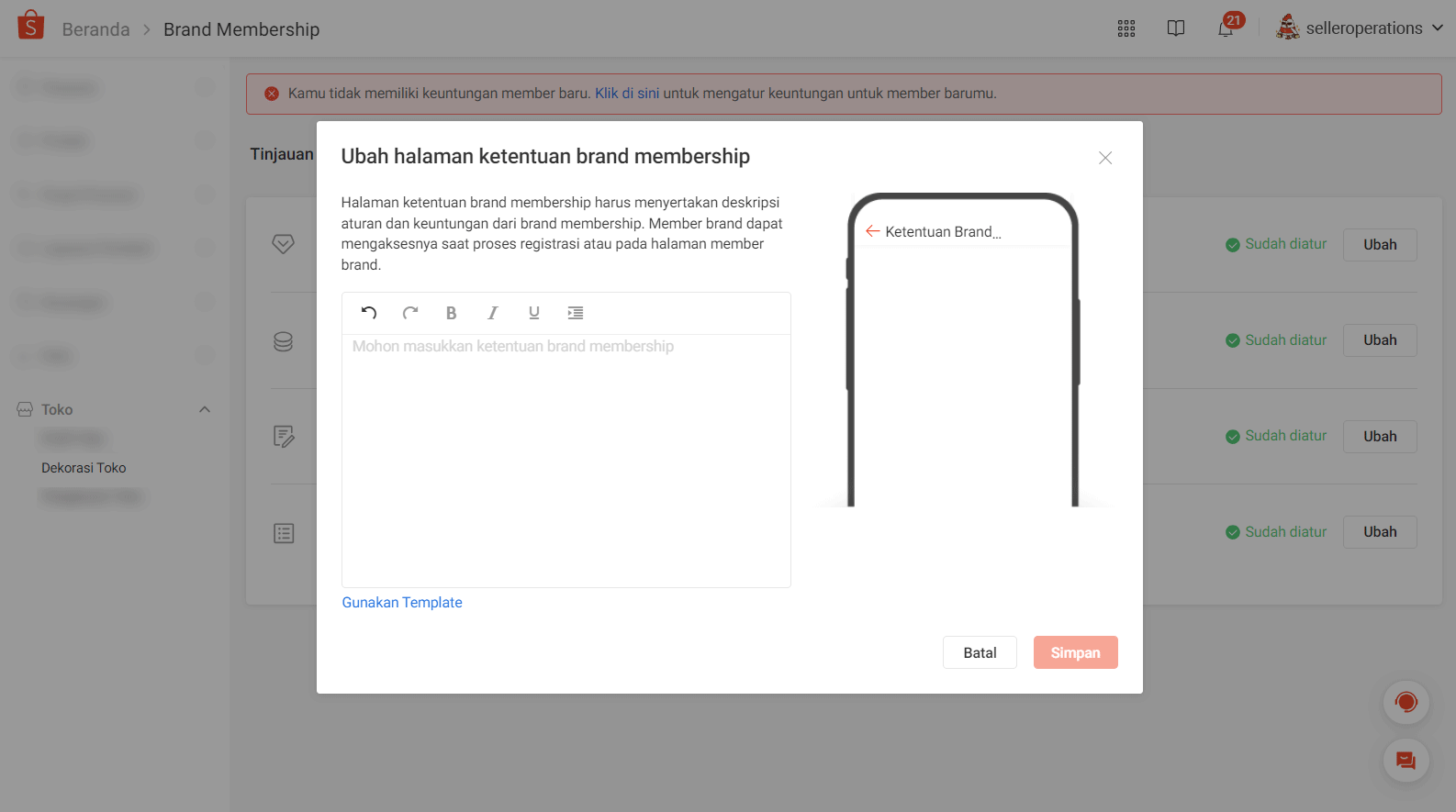 Brand Membership | ID Pusat Edukasi Penjual [Shopee]