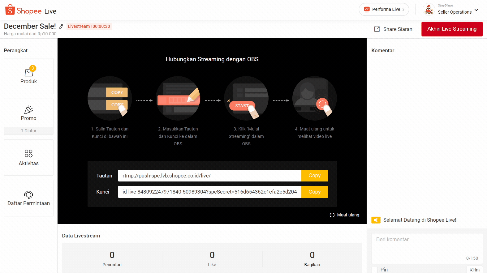 Fitur Polling di Shopee Live | Pusat Edukasi Penjual Shopee Indonesia