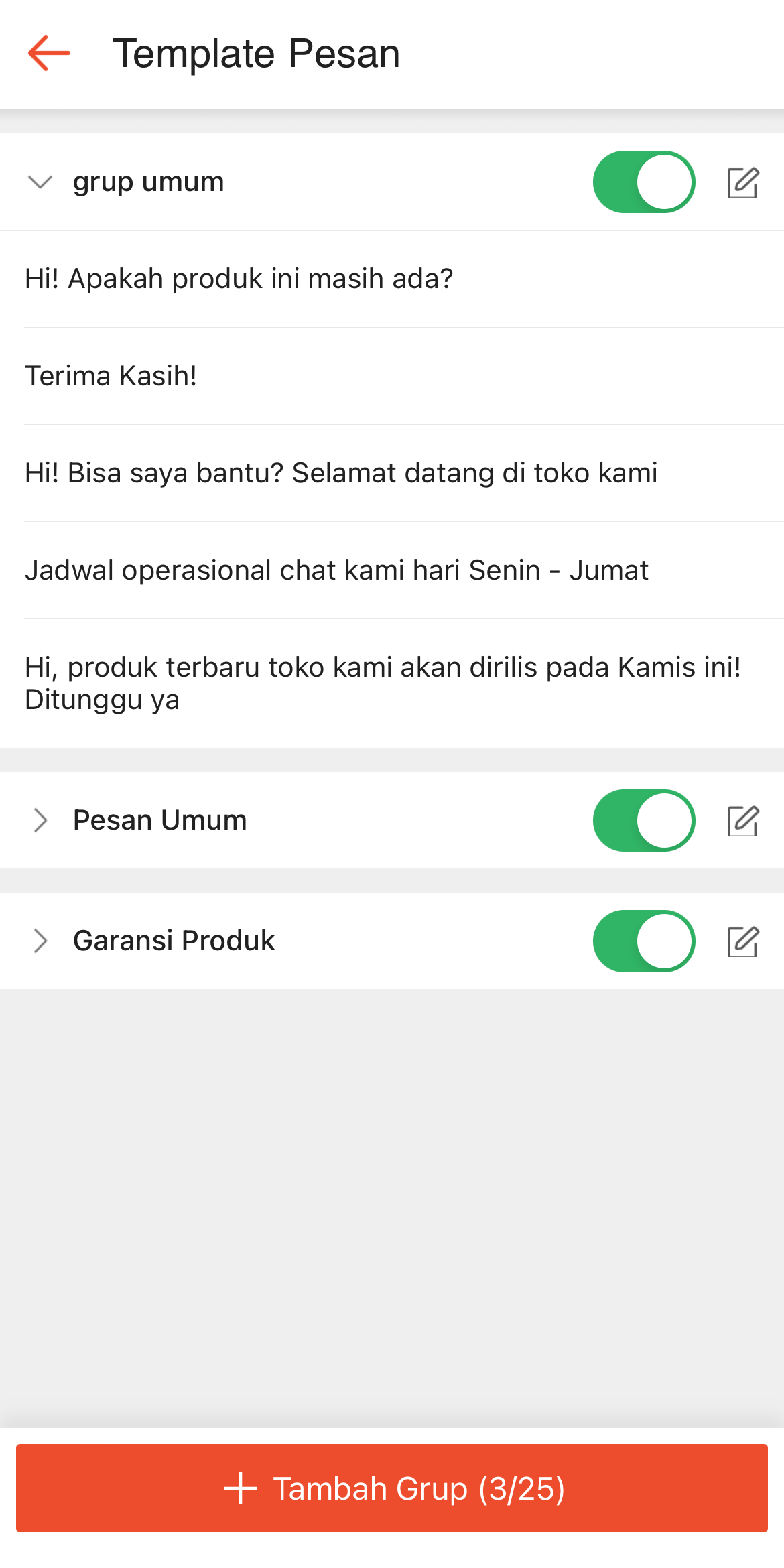 Tentang Template Pesan | Pusat Edukasi Penjual Shopee Indonesia