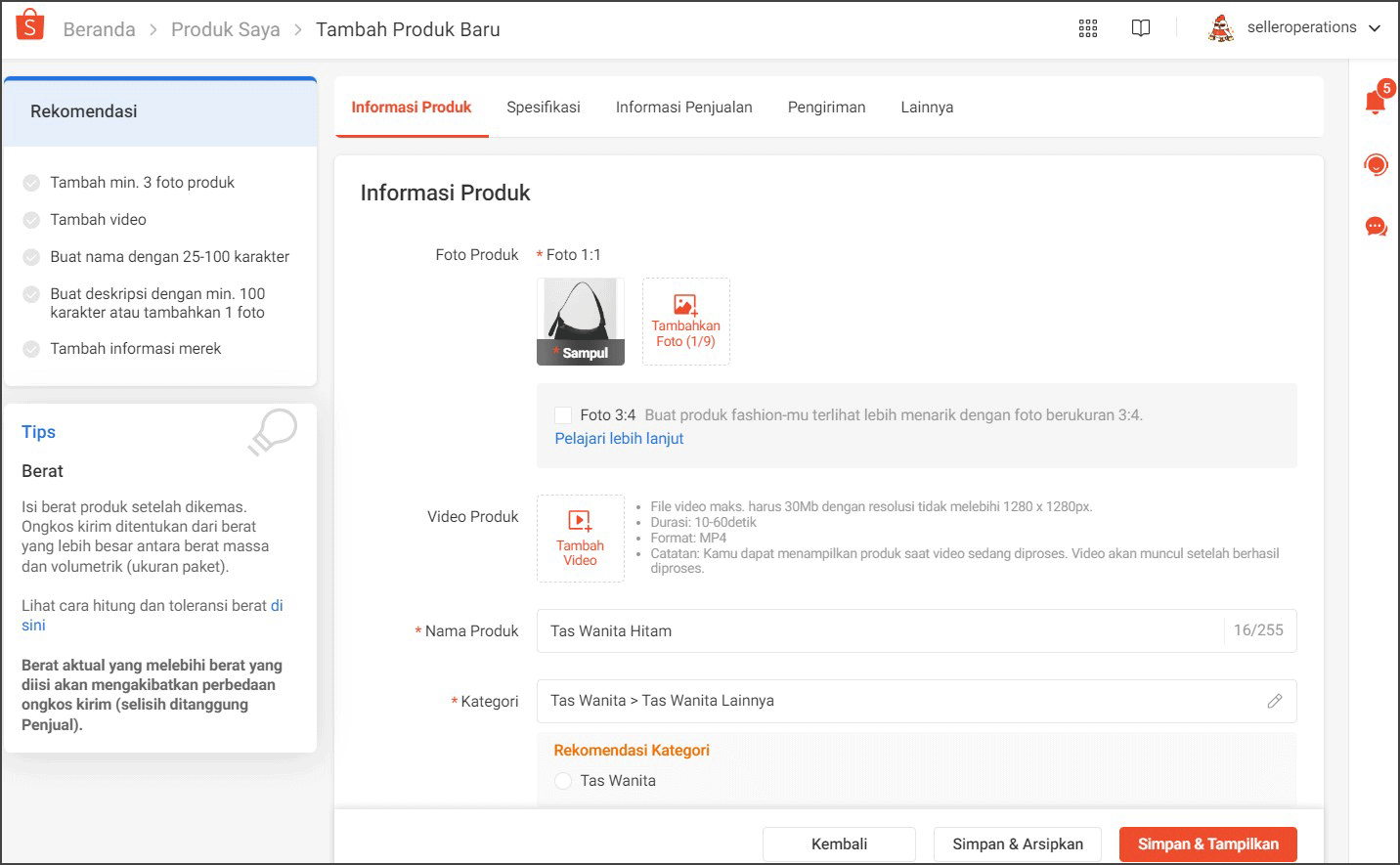 Meng-upload Daftar Produk | Pusat Edukasi Penjual Shopee Indonesia