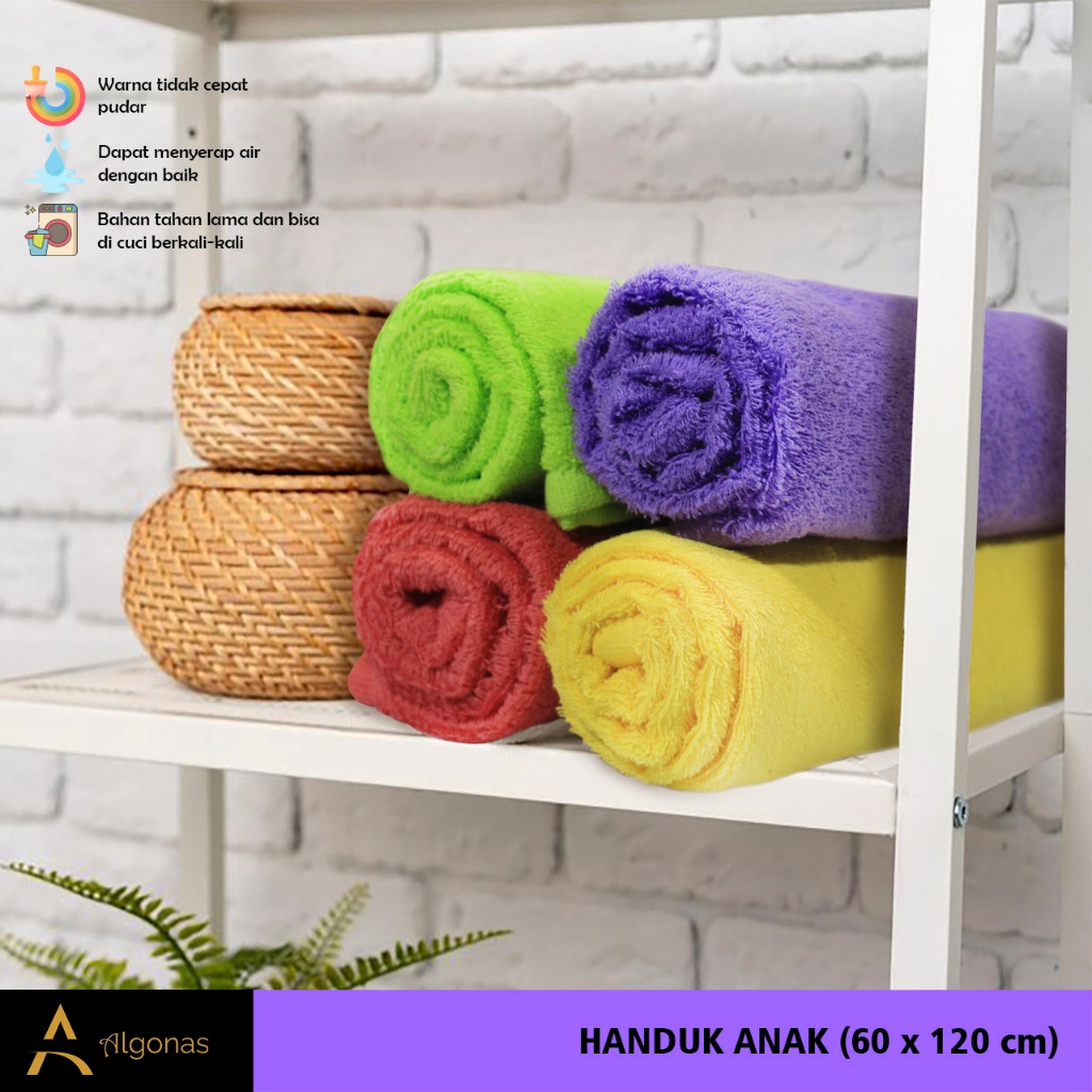 Handuk Mandi Anak Algonas Full Colour 60x120