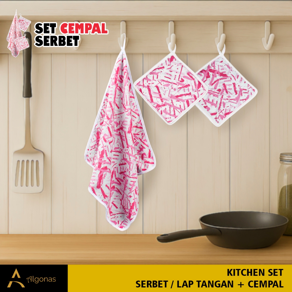 Set Abstrak Pink