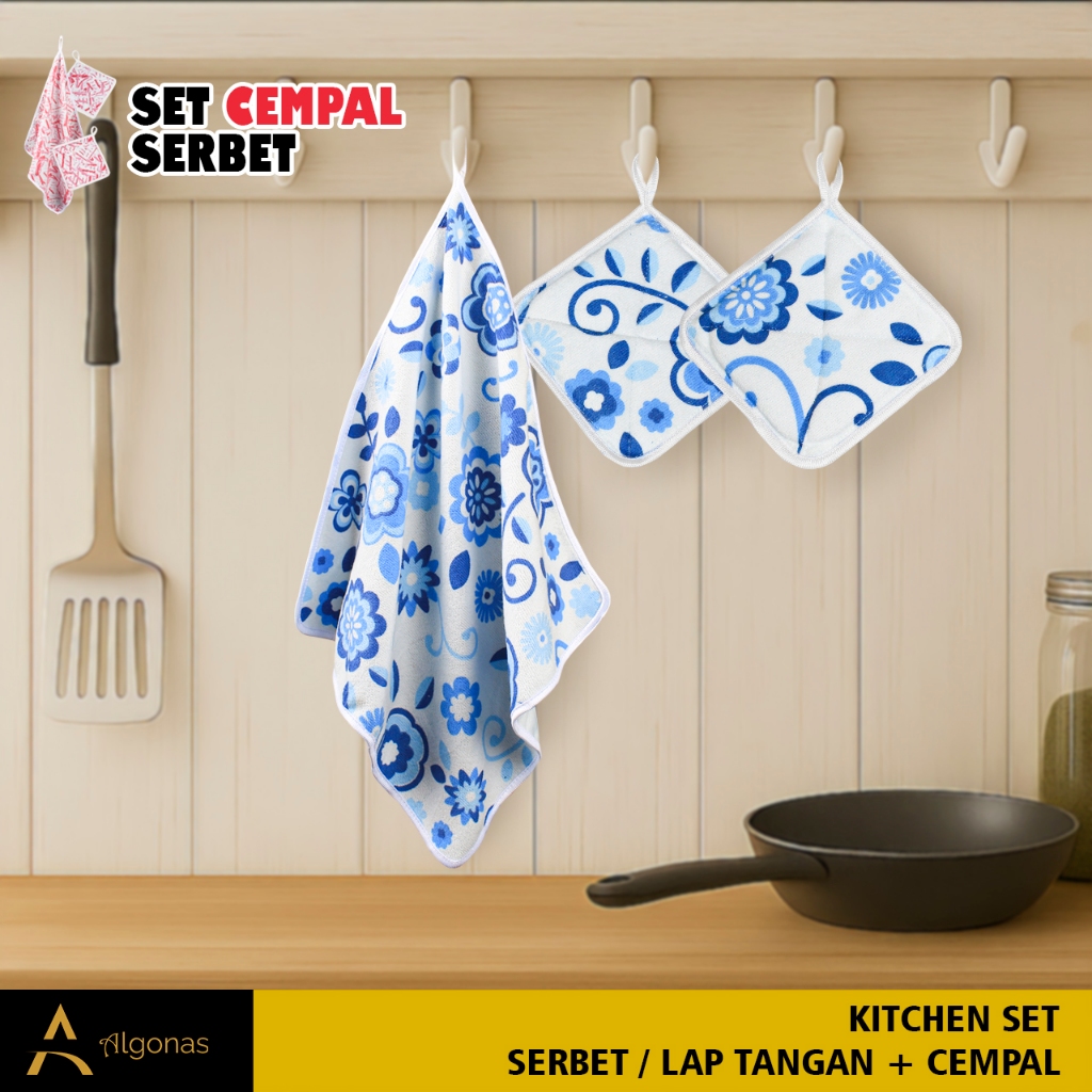 Set Flower Blue